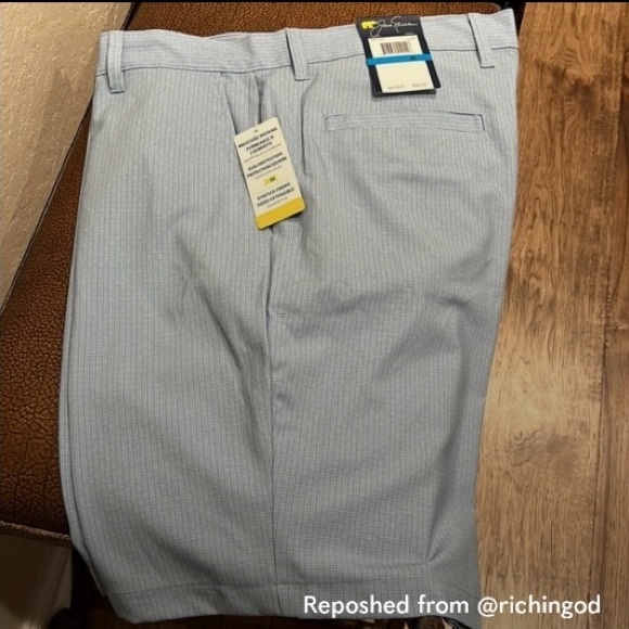 NWT Jack Nicklaus men’s “Infinity” blue UPF 50 stretch golf shorts, size 36 - Picture 4 of 15